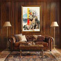 Cliffside Architecture Poster