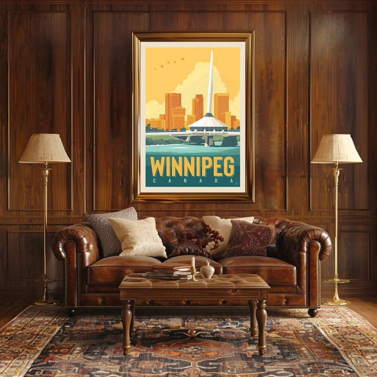 Winnipeg Skyline Poster