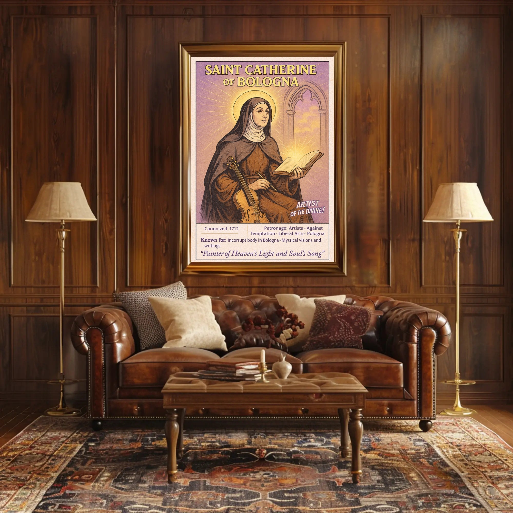 Saint Catherine of Bologna Poster PosterGoat