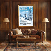 Ski Course on Mount Rigi Poster PosterGoat