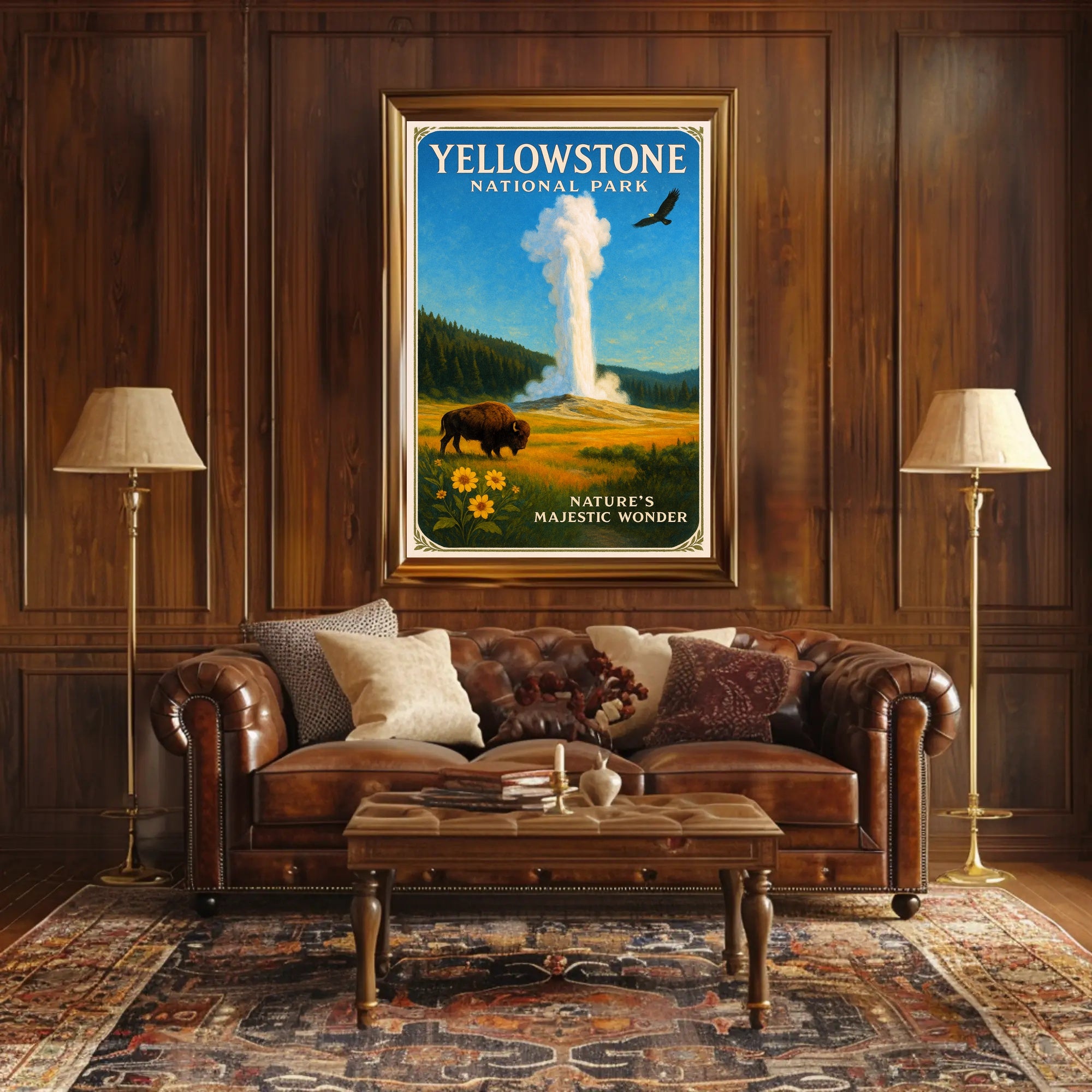 Yellowstone National Park Nature's Majestic Wonder Poster PosterGoat