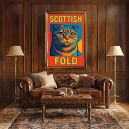 Scottish Fold Cat Poster