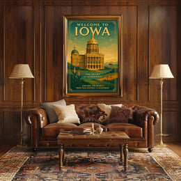 Welcome To Iowa The Heart Of The Poster