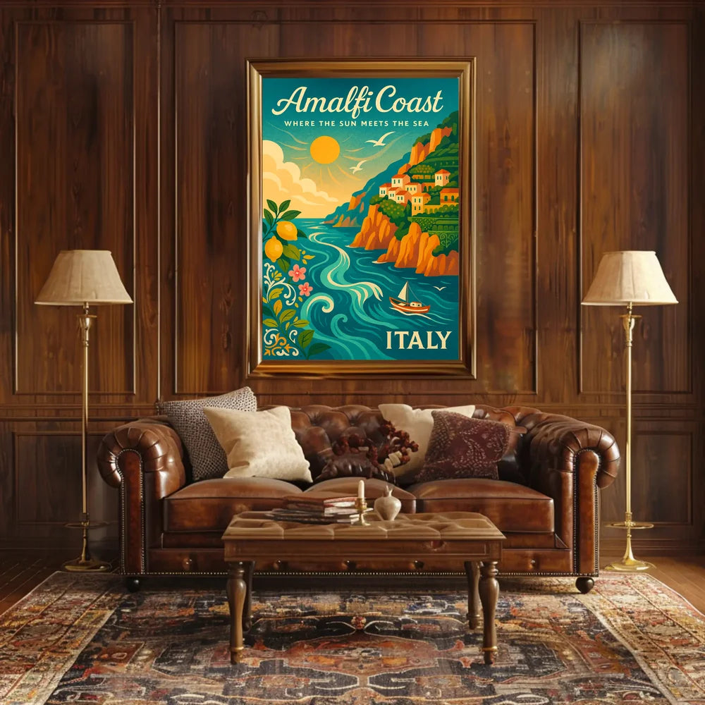 Vintage Art Deco Automobile Poster