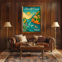 Vintage Art Deco Automobile Poster