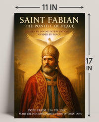 Saint Fabian The Pontiff of Peace Poster PosterGoat