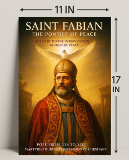 Saint Fabian The Pontiff of Peace Poster PosterGoat
