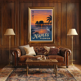 Tranquil Sunset in Naples, Florida Poster