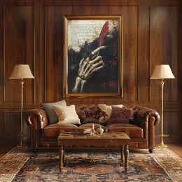 Gothic Fantasy Vibe Skeleton Hand Artistic Poster
