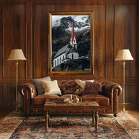 Alpine Church In Winter Poster