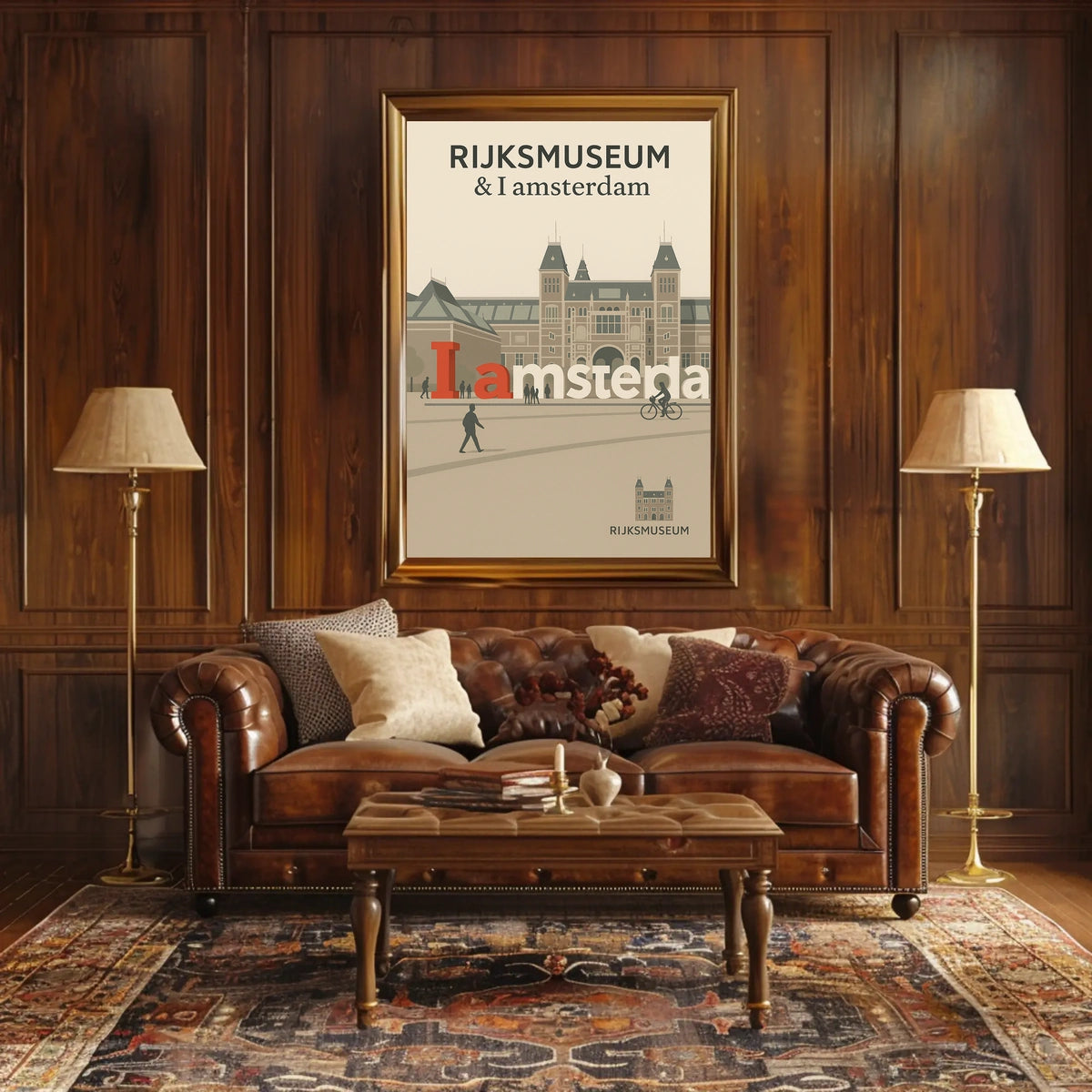 Rijksmuseum and I Amsterdam Poster