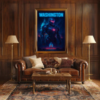 Washington The Futuristic Guardian Poster