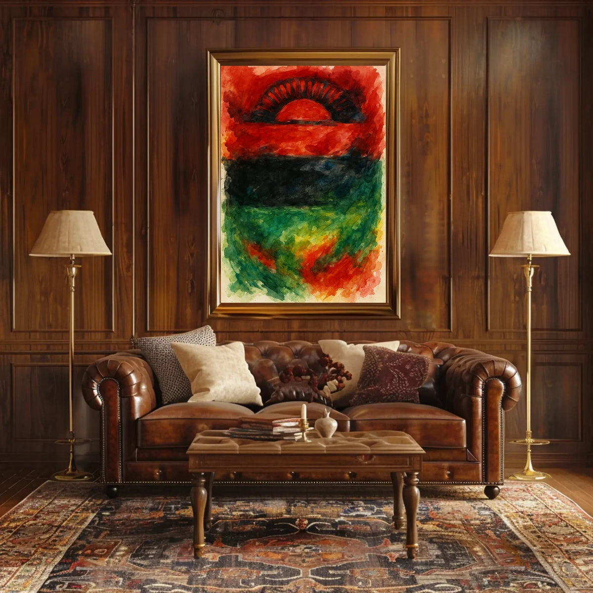 Abstract Sunrise Poster