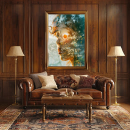 Dreamy Double Exposure Nature Harmony Poster PosterGoat