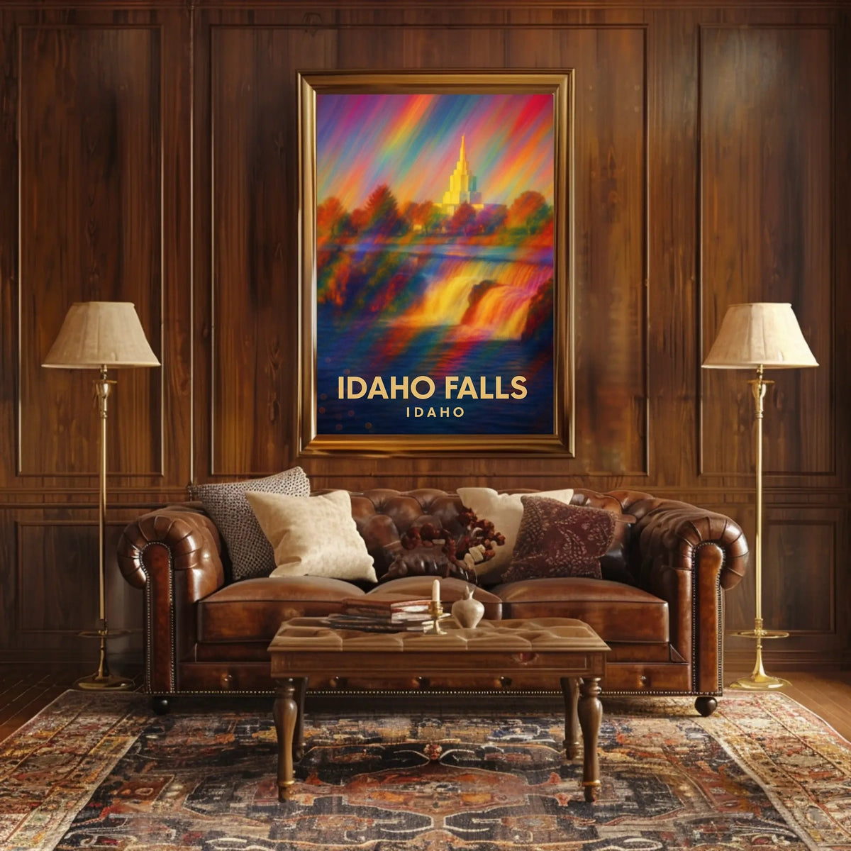 Idaho Falls Vibrant Landscape Impressionism Poster