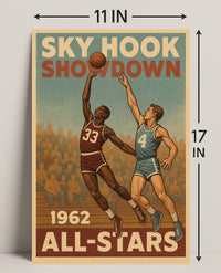 SKY HOOK SHOWDOWN: Vintage Sports Poster