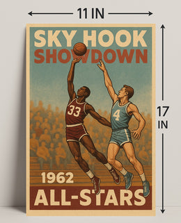 SKY HOOK SHOWDOWN: Vintage Sports Poster