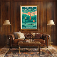 Vibrant Burlington Wall Art Print Decor