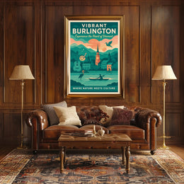 Vibrant Burlington Wall Art Print Decor