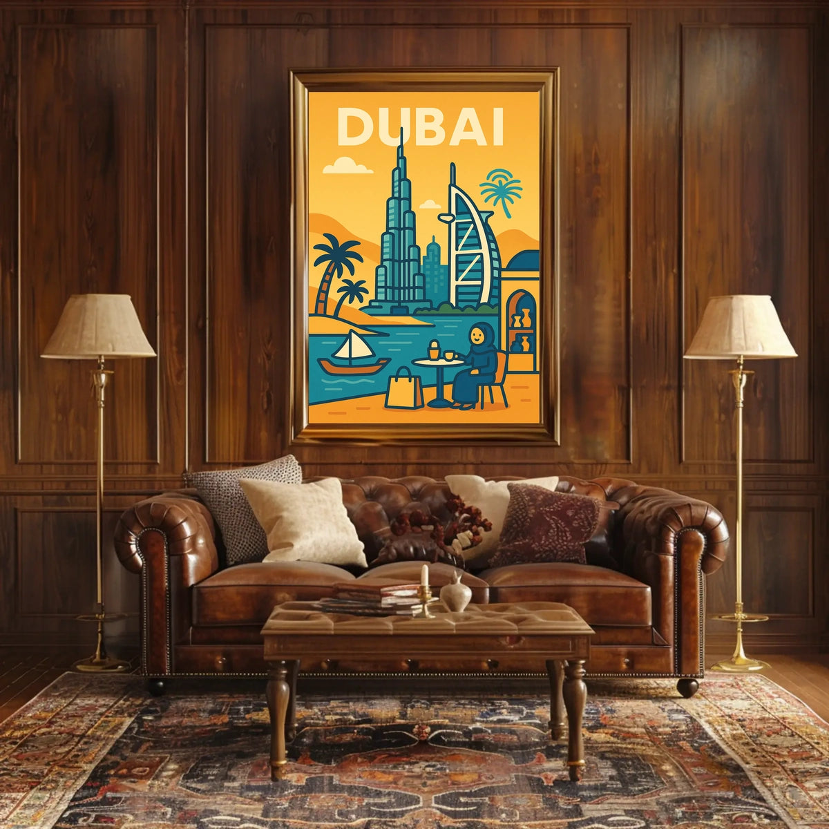 Discover Dubai Poster Iconic Skyline For Luxury Home Decor