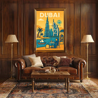 Discover Dubai Poster Iconic Skyline For Luxury Home Decor