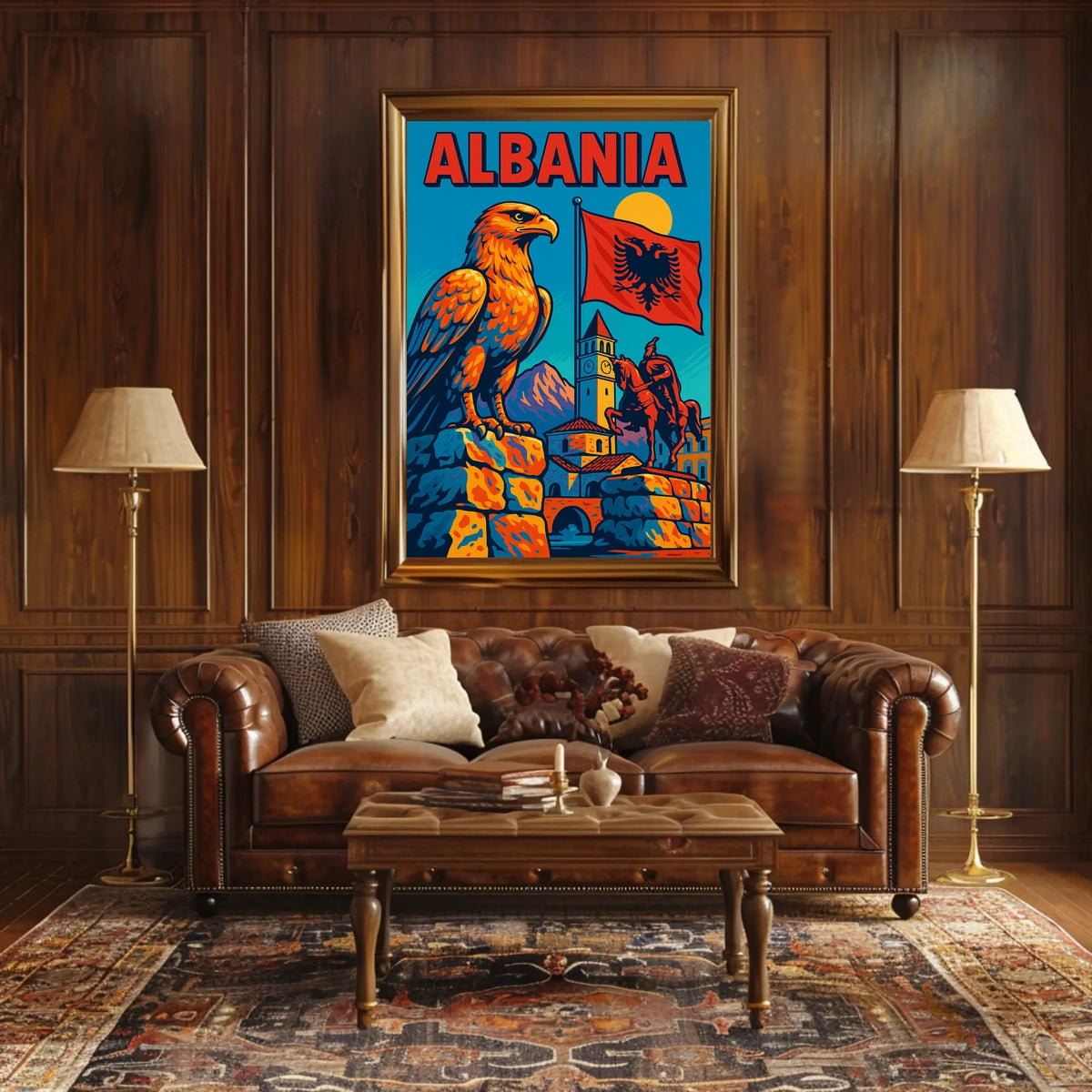 Albania A Vibrant Tribute Poster