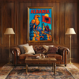 Albania A Vibrant Tribute Poster
