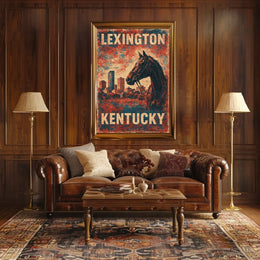 Lexington Kentucky Wanderlust Cityscape Photography Poster