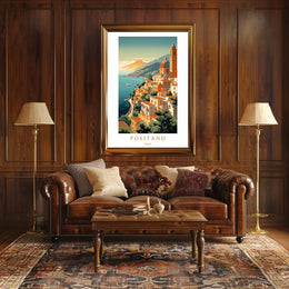 Scenic Views of Positano Poster PosterGoat