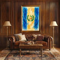 Watercolor Flag Art Poster
