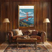 Golden Gate Bridge in San Francisco Travel Poster
