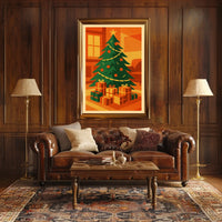 Festive Christmas Scene Poster