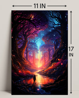 Enchanted Forest Journey Poster
