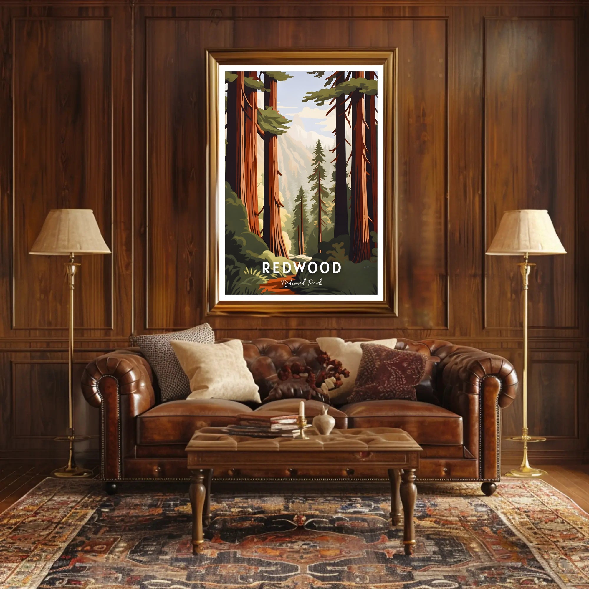 Redwood National Park Scenic Poster Wall Art