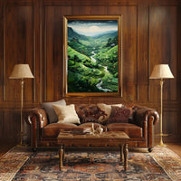 Serene Terraced Landscape Poster