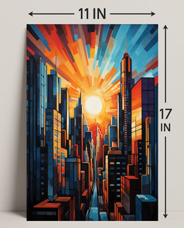 Urban Sunrise Poster PosterGoat