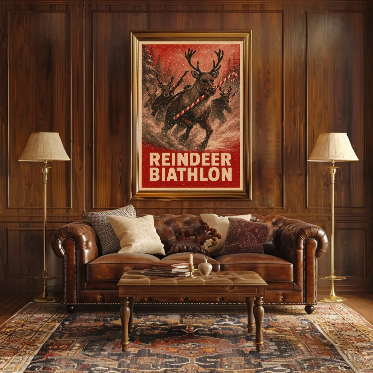 Reindeer Biathlon Extravaganza Poster