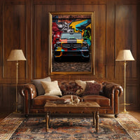 Vibrant Urban Ride Poster PosterGoat