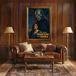 Lon Chaney Phantom Opera Gothic Cinematic Collectors Poster