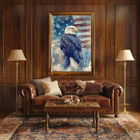 peaceful bald eagle Poster