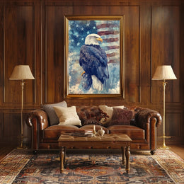 peaceful bald eagle Poster