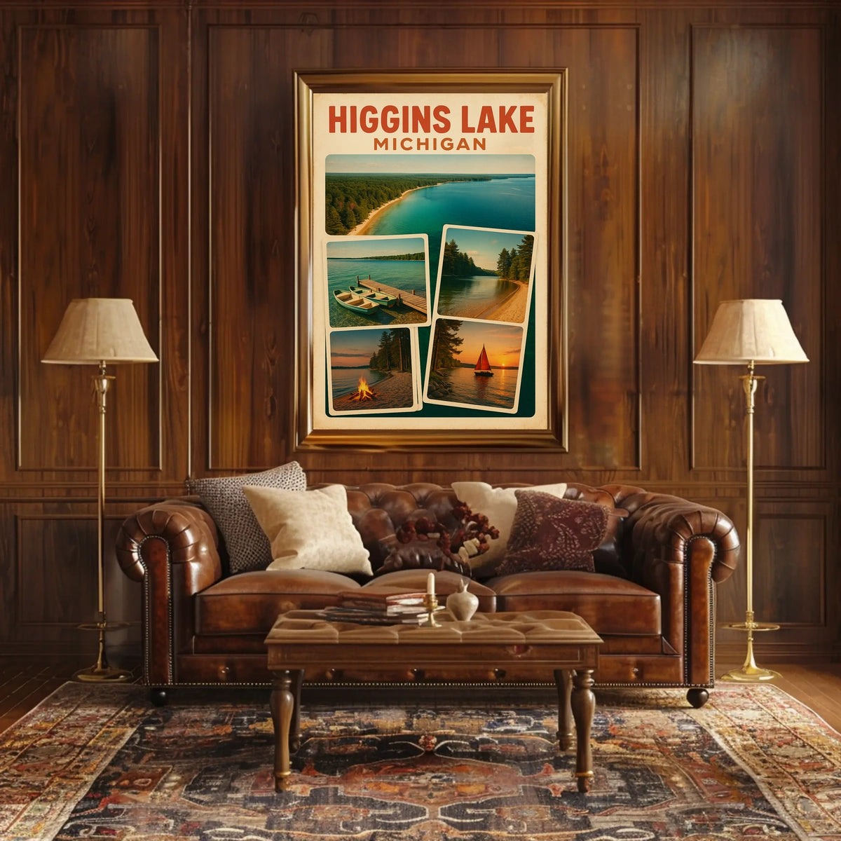 Higgins Lake Michigan Poster