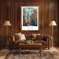 Haarlem Street Scene Poster