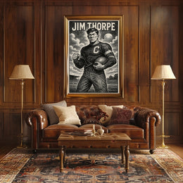 Jim Thorpe Legendary Athlete Poster