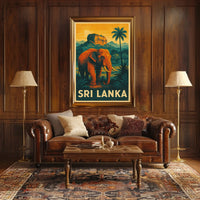 Sri Lanka Wildlife Poster
