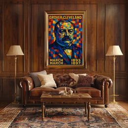 Grover Cleveland Presidential Tenure Poster