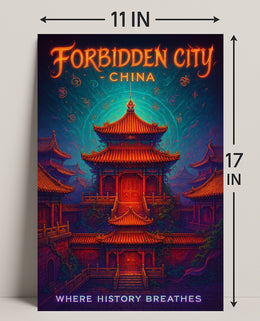 Forbidden City Enchantment in Cultural or Heritage Poster