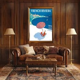 French Riviera Getaway Poster