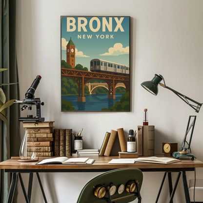 Bronx Bound: Crossing the Harlem River New York Poster