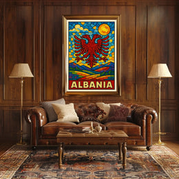 Albania Vibrant Heritage Poster
